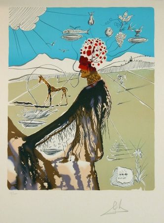 Lithographie Dali - The Earth Goddess (The Chef)