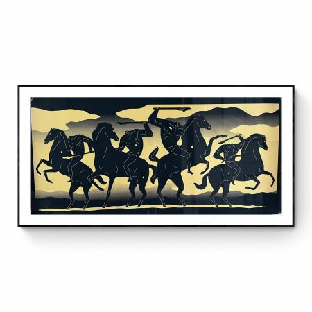 Sérigraphie Peterson - THE FOUR HORSEMAN (Gold)