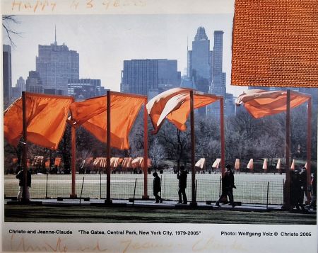 Photographie Christo & Jeanne-Claude - The Gates, Project for Central Park, NY.