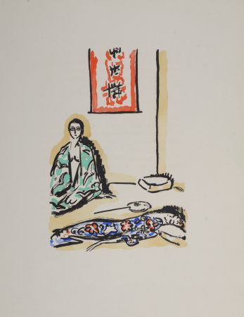 Pochoir Van Dongen - The Green Kimono