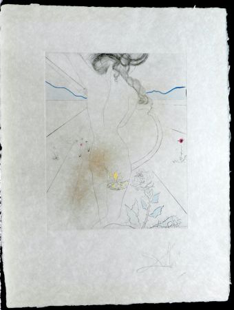 Gravure Dali - The Hippies Woman With Garter