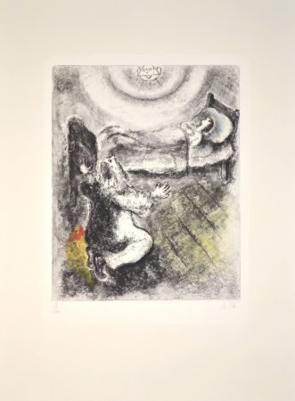 Gravure Chagall - The infant being revived by Elijah - MCH84