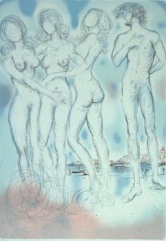 Lithographie Dali - The Judgment of Paris