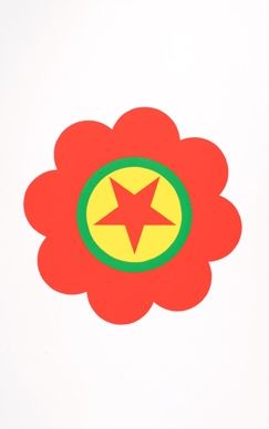 Sérigraphie Apfelbaum - The Kurdistan's worker party