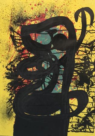Lithographie Miró - The Lace Maker (La Dentelliere)