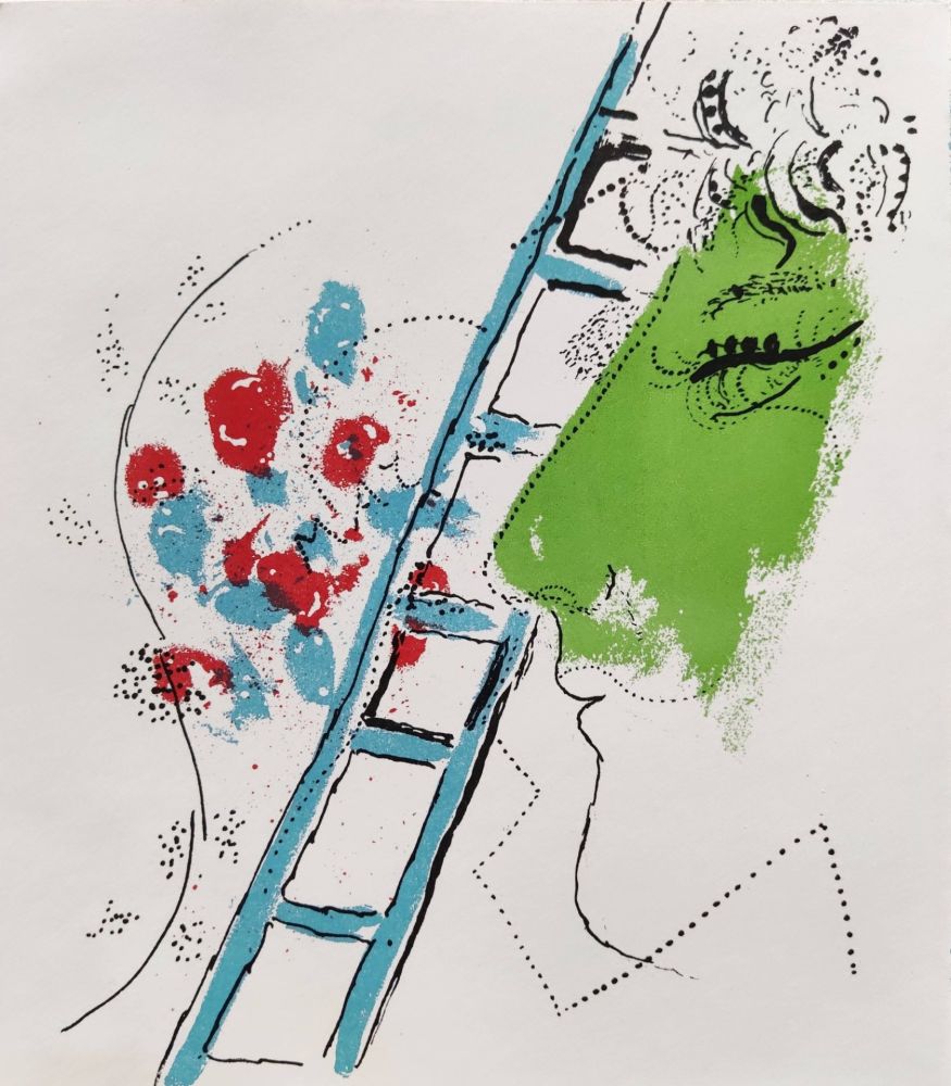 Lithographie Chagall - The Ladder