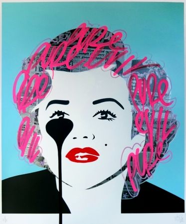 Sérigraphie Pure Evil - The last Marilyn (pink tags)