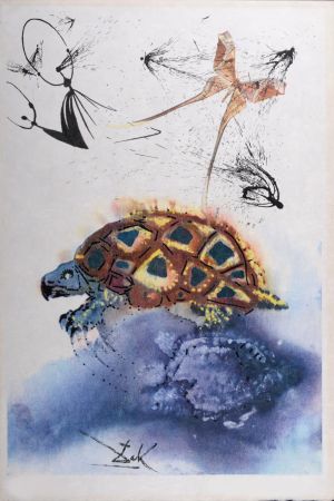 Héliogravure Dali - The Mock Turtle's Story, 1969