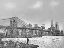 Sérigraphie Walker - The Morning After – Brooklyn Bridge – Special Edition