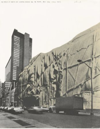 Lithographie Christo - The Museum of Modern Art Wrapped Project for New York