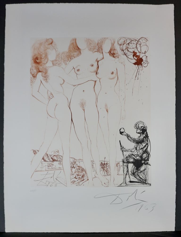 Gravure Dali - The Mythology Judgment of Paris 