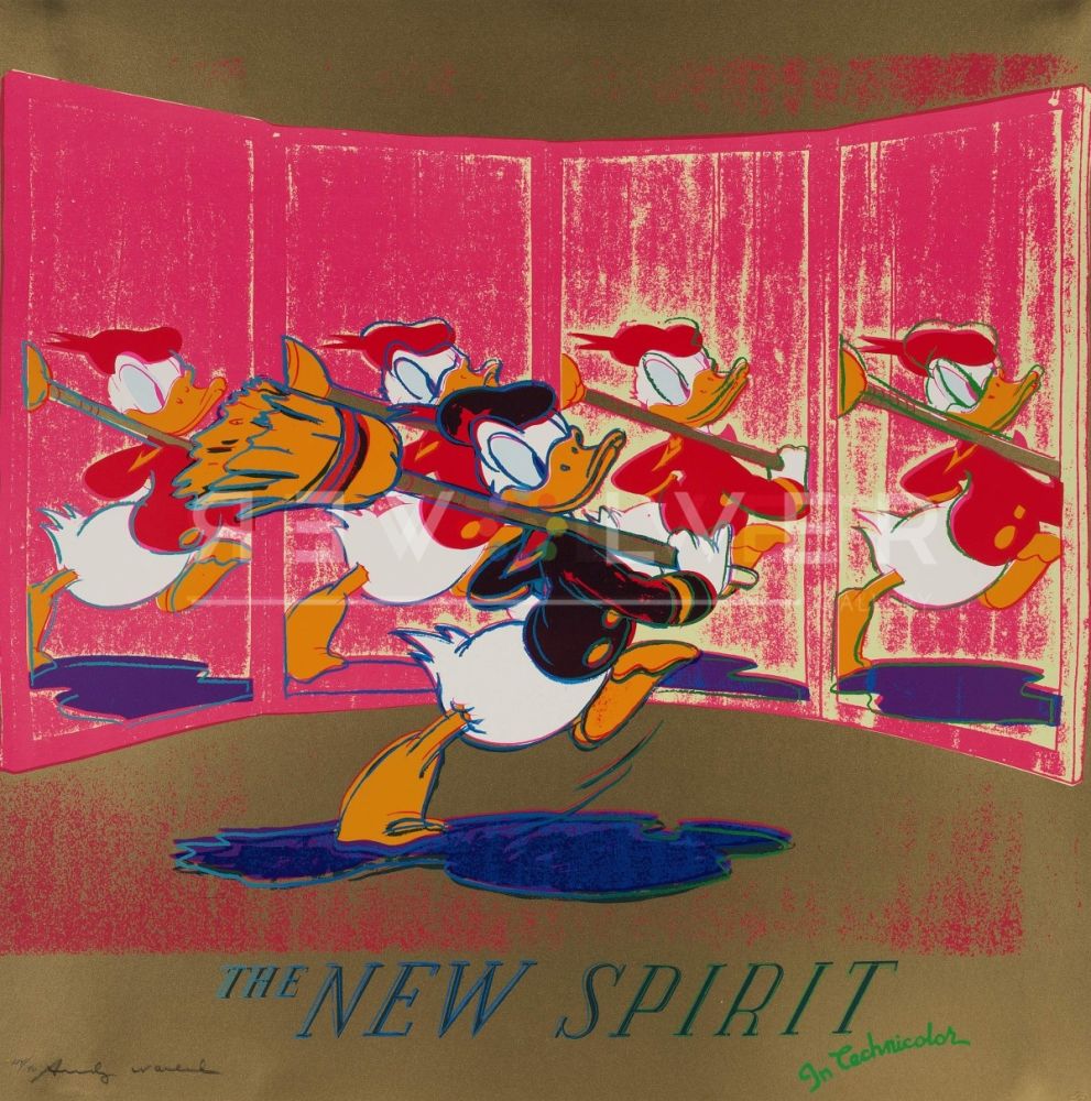 Sérigraphie Warhol - The New Spirit (Donald Duck) (FS II.357)