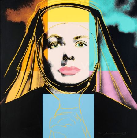 Sérigraphie Warhol - The Nun, Ingrid Bergman (FS II.314)