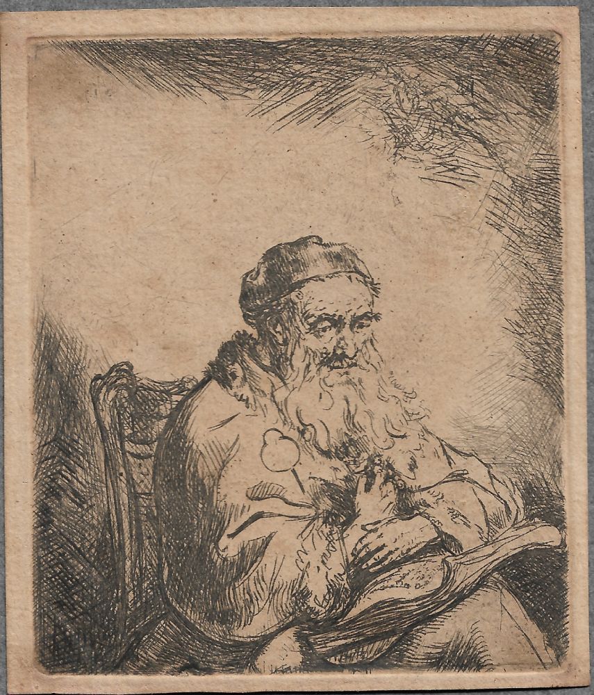 Gravure Bol - The Old Man with a Leaf of Trefoil on His Coat