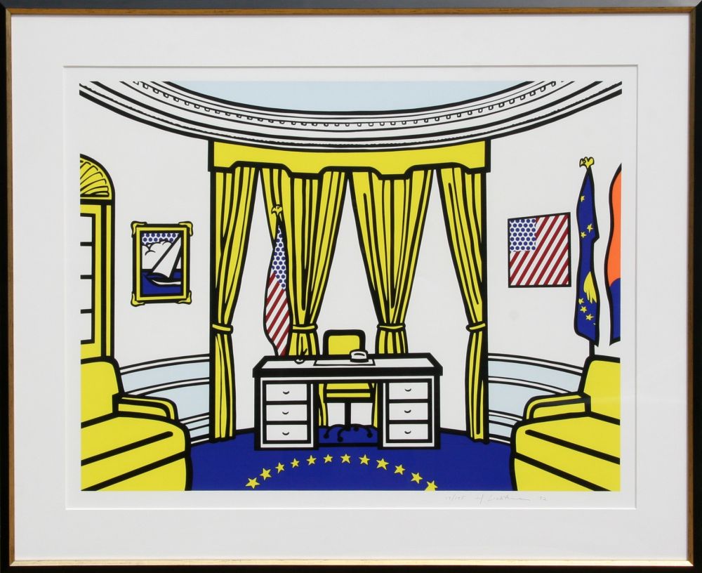 Sérigraphie Lichtenstein - The Oval Office