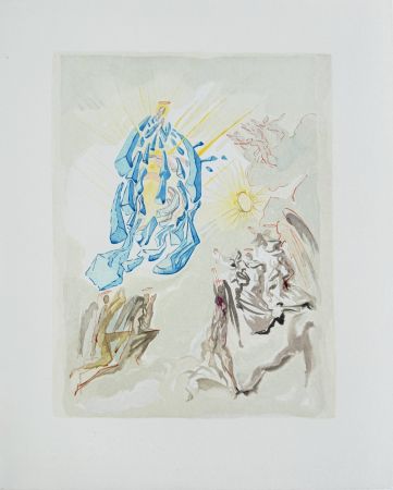 Gravure Sur Bois Dali - The Paradise, Canto 26 - Dante Recovers his Sight