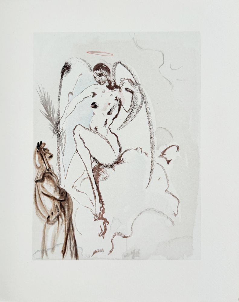 Gravure Sur Bois Dali - The Paradise, Canto 31 - The Archangel Gabriel