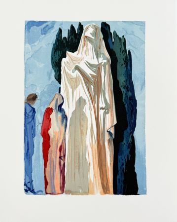 Gravure Sur Bois Dali - The Paradise, Canto 32 - Preparation for Final Prayer