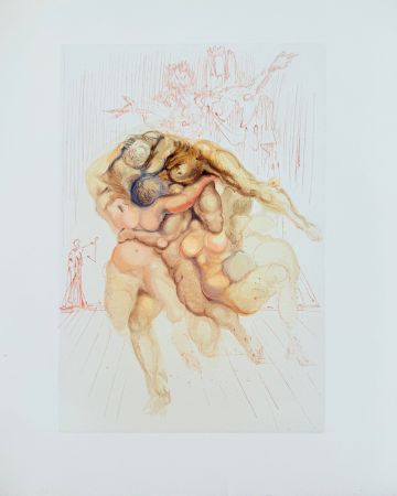 Gravure Sur Bois Dali - The Paradise, Canto 32 - Preparation for Final Prayer
