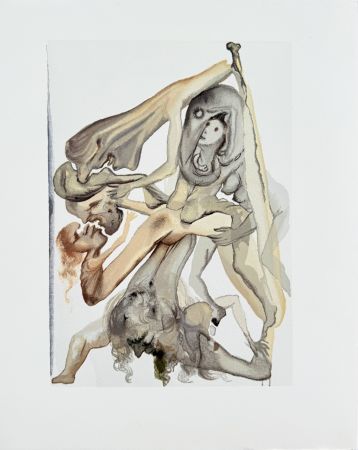 Gravure Sur Bois Dali - The Paradise, Canto 32 - Preparation for Final Prayer