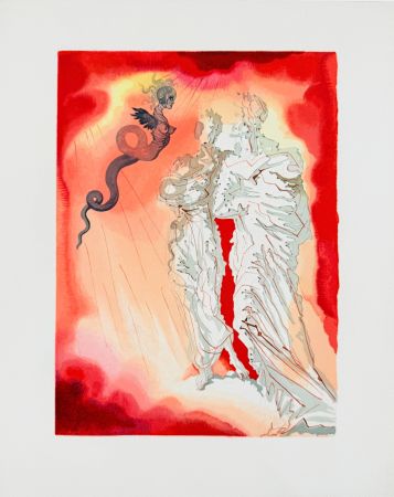 Gravure Sur Bois Dali - The Paradise, Canto 32 - Preparation for Final Prayer