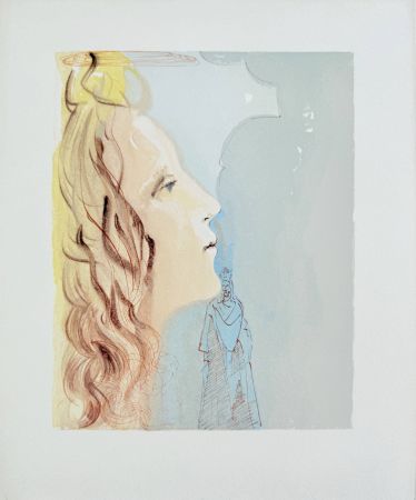 Gravure Sur Bois Dali - The Paradise, Canto 8 - La plus grande beauté de Béatrice