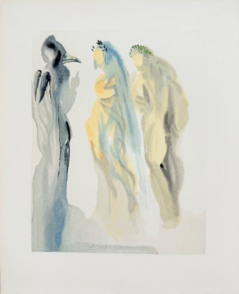 Gravure Sur Bois Dali - The Paradise, Canto 9 - The Sphere of Venus