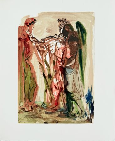 Gravure Sur Bois Dali - The Purgatory, Canto 11 - The Proud Ones