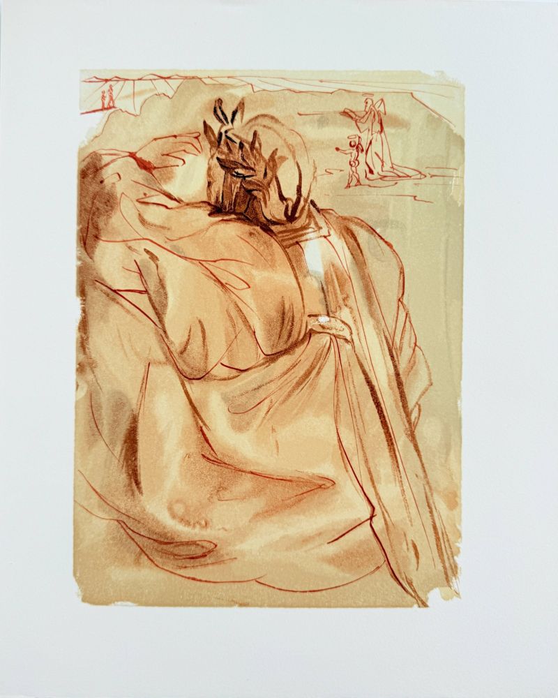 Gravure Sur Bois Dali - The Purgatory, Canto 30 - Announcement of Great Event