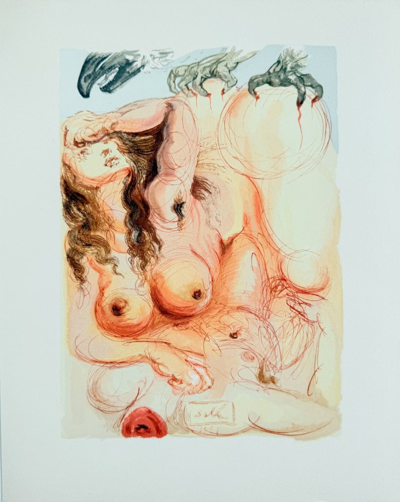 Gravure Sur Bois Dali - The Purgatory, Canto 9 - The Dream