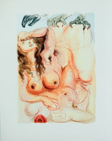 Gravure Sur Bois Dali - The Purgatory, Canto 9 - The Dream