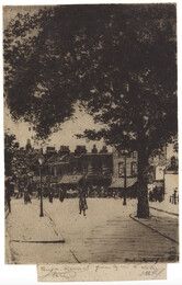 Eau-Forte Roussel - The Sign of the White Horse, Parson's Green