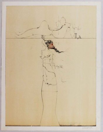 Lithographie Wunderlich - The song of sogns