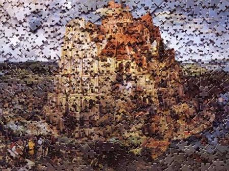 Multiple Muniz - The Tower of Babel, after Pieter Breugal 