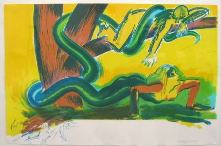 Lithographie Jones - The tree