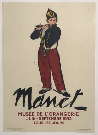 Lithographie Manet - The Young Flautist or 'The Fifer'