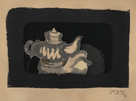 Lithographie Braque - Theiere Grise (Gray Teapot)