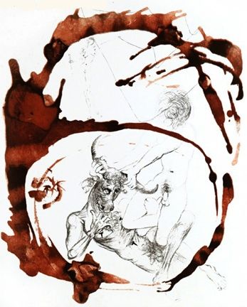 Gravure Dali - Thesee et le Minotaure (Theseus and the Minotaur)