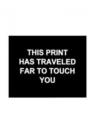 Gravure Prouvost  - This print has traveled far to touch you