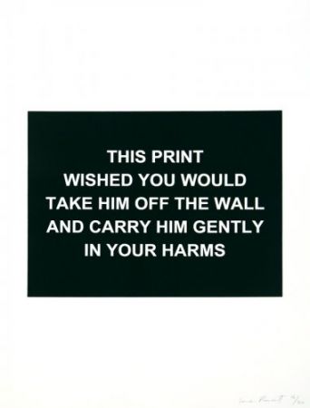 Gravure Prouvost  - This print wished you would....