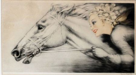 Gravure Icart - Thoroughbreds