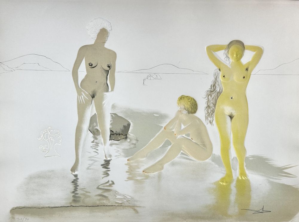 Gravure Dali - Three Graces of Cova d'or