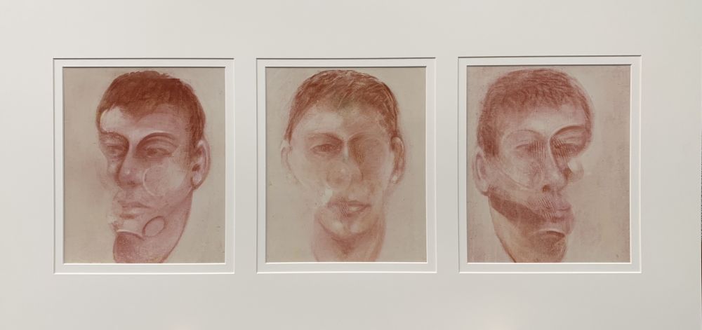 Lithographie Bacon - Three studies for a portrait of John Edwards