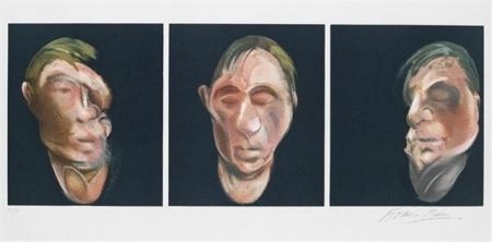 Lithographie Bacon - Three Studies for a Self Portrait