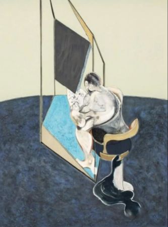 Lithographie Bacon - Three Studies of Male Back (One Work - Central panel of the triptych)