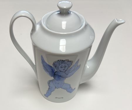 Céramique Corneille - Théière L'Ange d'après Rubens, en porcelaine de Limoges