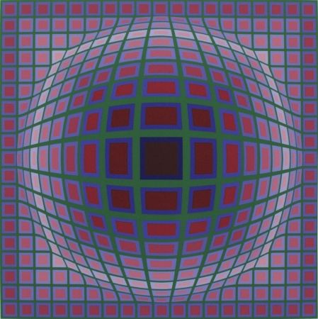 Sérigraphie Vasarely - Titan A