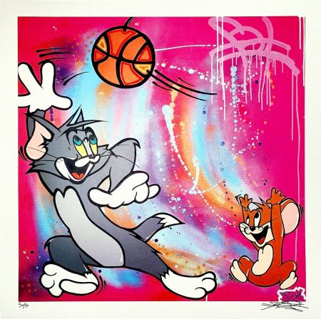 Lithographie Fat - Tom & Jerry