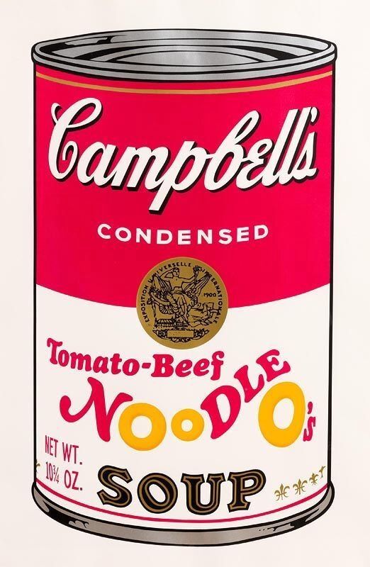 Sérigraphie Warhol - Tomato-Beef Noodle O’s (FS II.61)