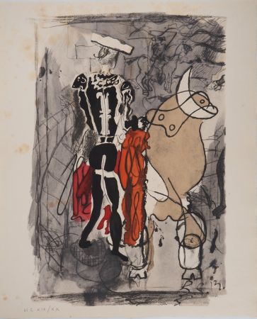 Lithographie Braque - Torero